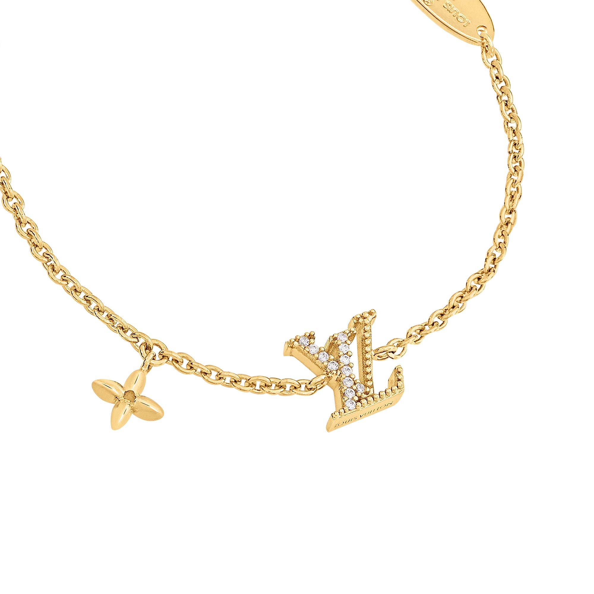 Louis vuitton deals bracelet women's gold